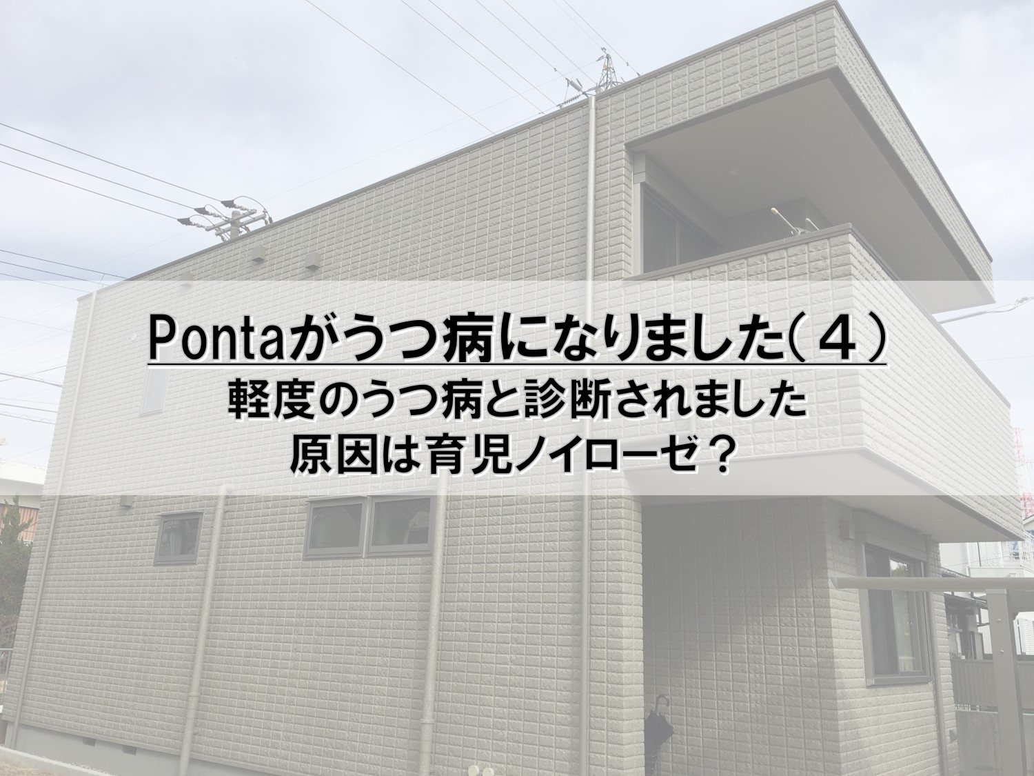 Pontaがうつ病になりました ４ Pontaとpomkoの新築ブログ